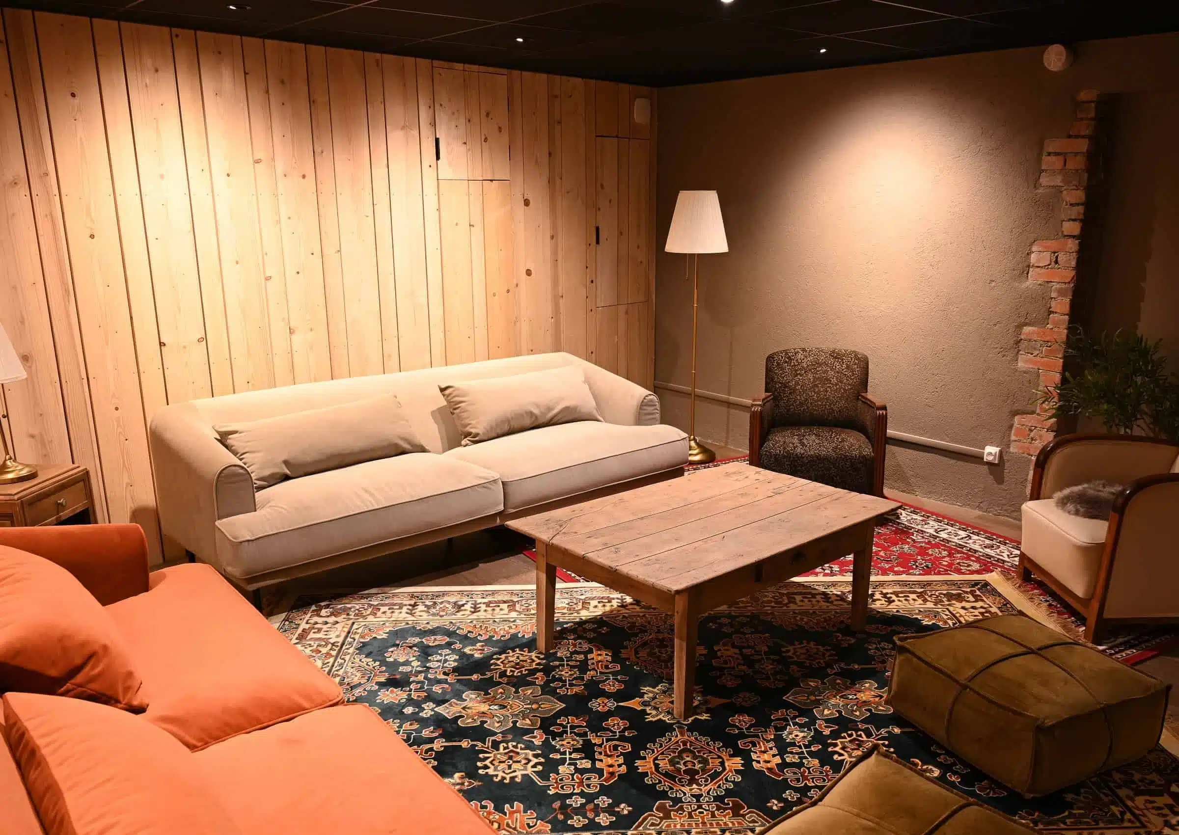 Salon de la maison des Carmes, coliving à Clermont-Ferrand